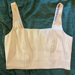 EUC A New Day Brand Cropped Square Neck Top